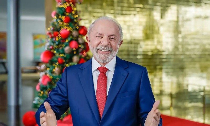 24.12.2025 - Presidente da República, Luiz Inácio Lula da Silva, durante pronunciamento à nação por ocasião do Natal e do Ano Novo. Palácio da Alvorada. Brasília (DF) - Brasil