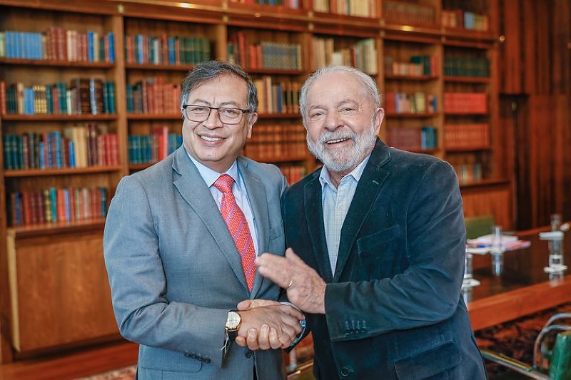 Gustavo Petro e Luiz Inácio Lula da Silva