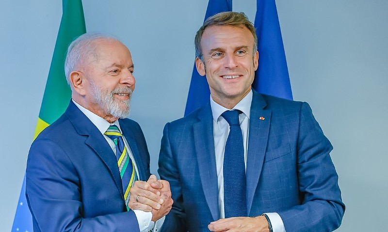 24.09.2024 - Presidente da República, Luiz Inácio Lula da Silva, durante encontro com o Presidente da República Francesa, Emmanuel Macron, na Sala da República Francesa, da Sede das Nações Unidas (ONU). Nova York - Estados Unidos