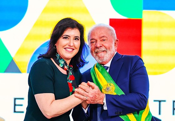 Ministra Simone Tebet e Presidente Lula 2023