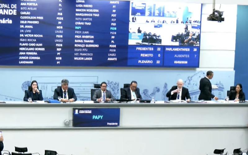 A definição ocorreu durante a primeira sessão ordinária do ano legislativo, realizada nesta terça-feira (3)