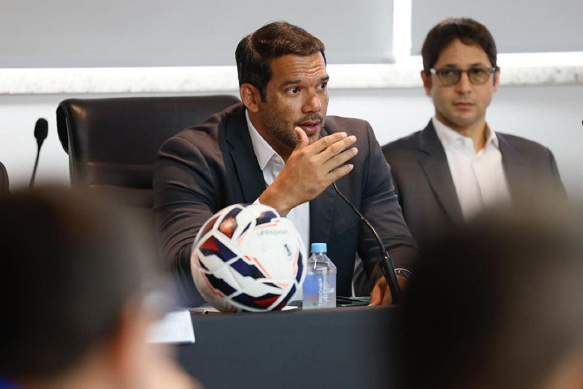 O presidente da CBF, Samir Xaud - Conselho T&eacute;cnico da S&eacute;rie B 2026