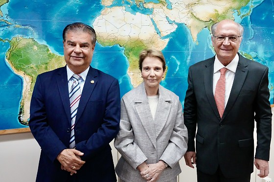 Nelsinho Trad e Tereza Cristina debatem acordo Mercosul-UE com Geraldo Alckmin