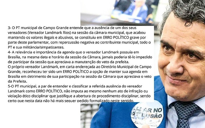Em nota, PT fala sobre 'erro político grave' de Landmark