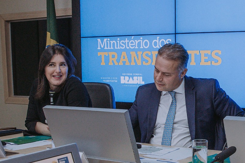Simone Tebet (Planejamento) e Renan Filho (Transportes)