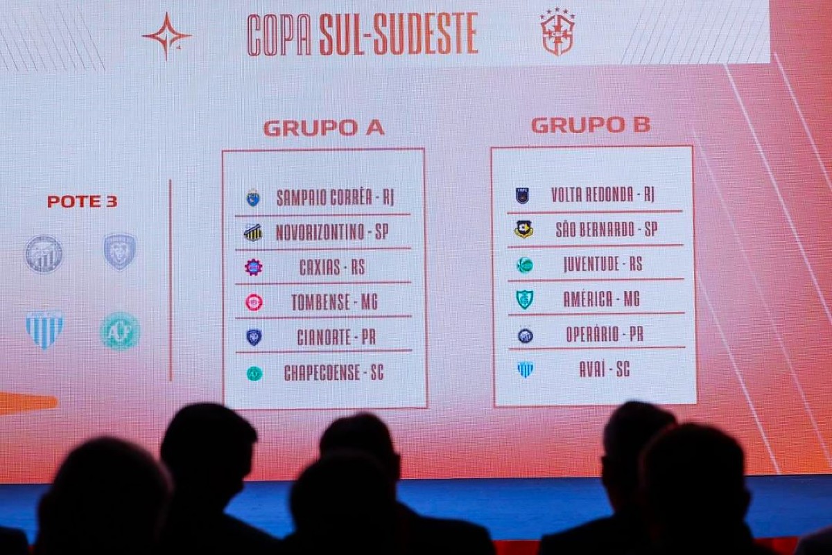 CBF divulga  a tabela da Copa Sul-Sudeste 2026
