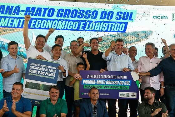 &ldquo;Ponte vai gerar emprego e renda&rdquo;, diz Riedel sobre obra entre MS e PR
