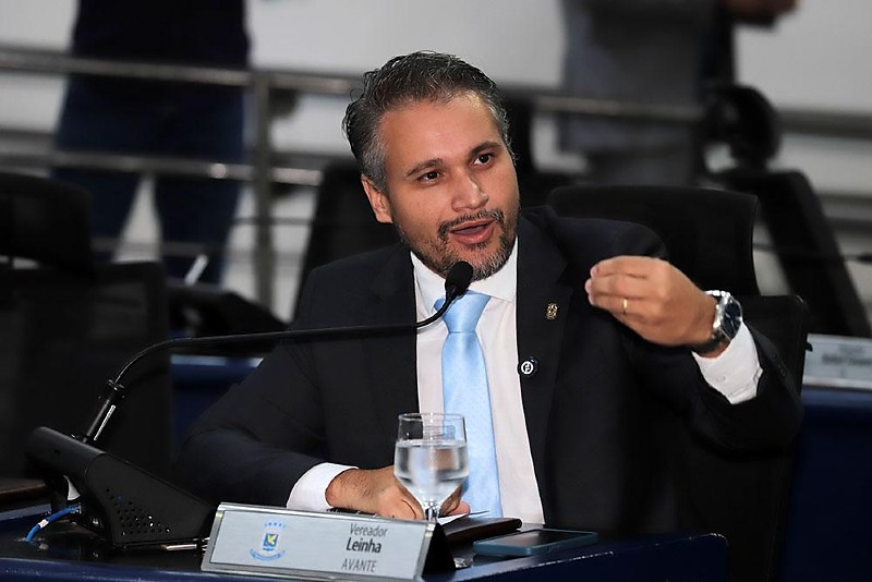 Vereador Leinha, na Câmara dos Vereadores