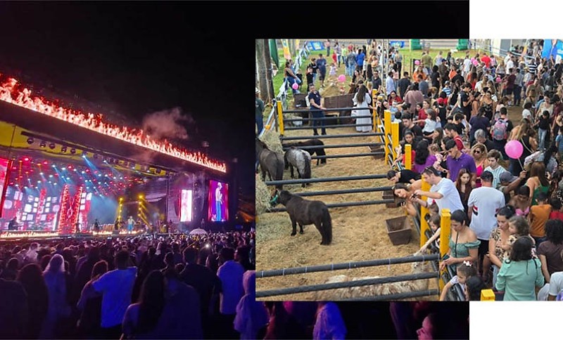 Shows e 'fazendinha' entre as atrações da feira
