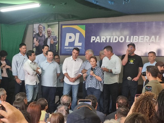 Senadora Tereza Cristina na sede do PL/MS