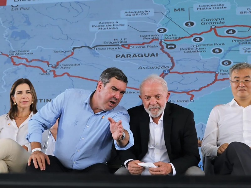 Presidente Lula e o governador Eduardo Riedel estarão em agenda de assiantura de empréstimo bilionário para rodovias de MS