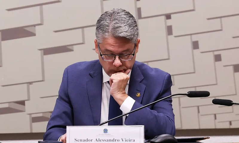 Brasília-DF – 08/04/2026 – O presidente do Banco Central, Gabriel Galípolo, na CPI do Crime Organizado