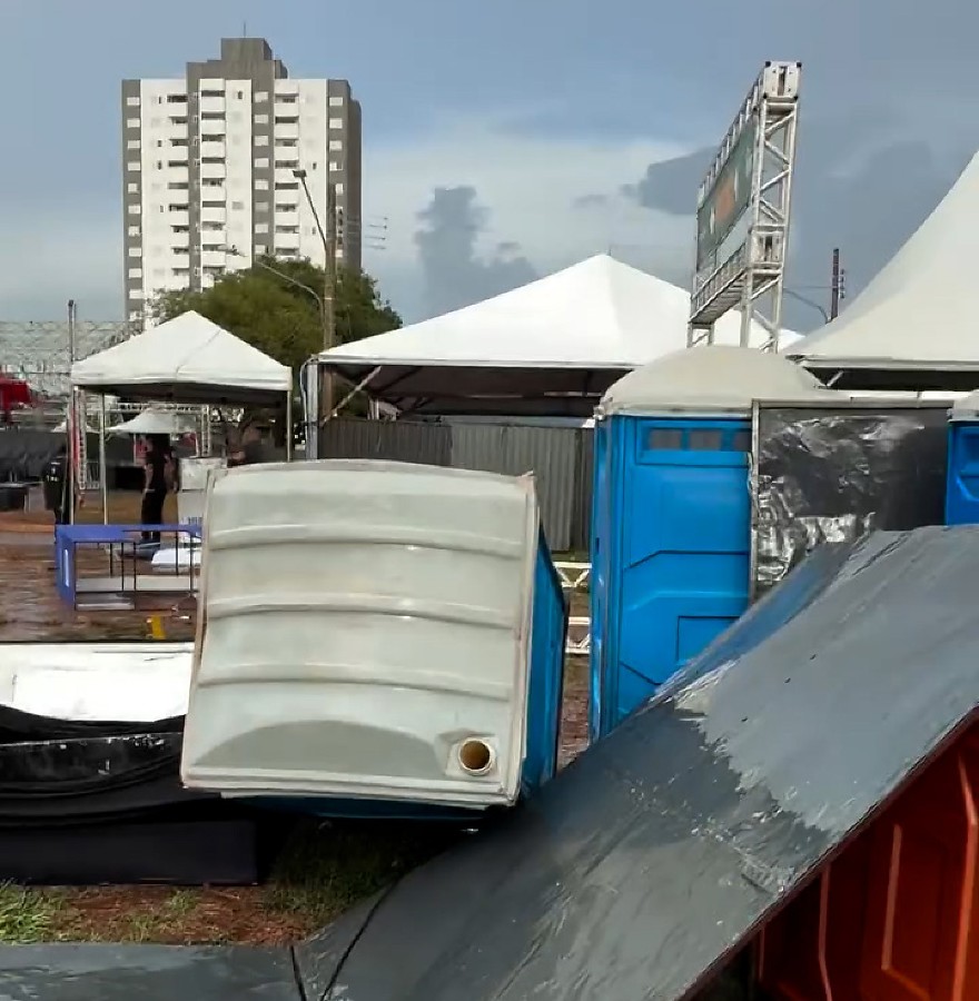 Chuvas fortes provocam cancelamento de shows na Expogrande 2026