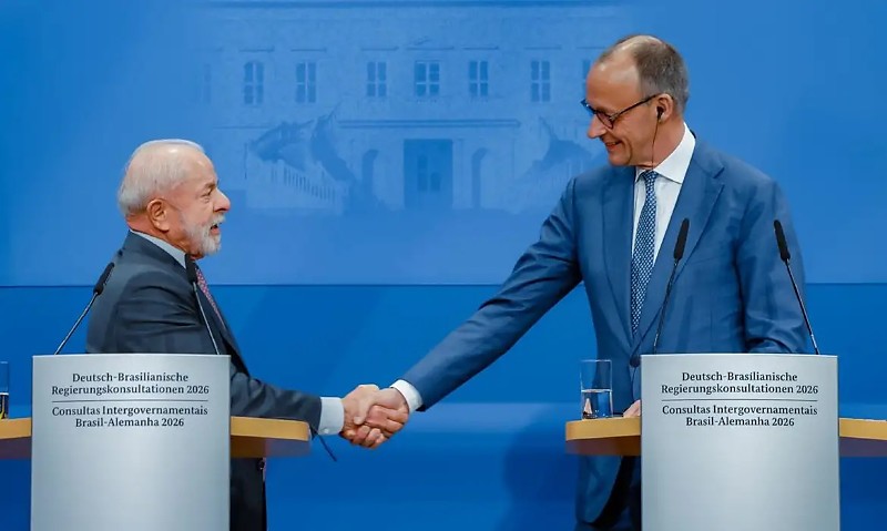 20.04.2026 – Presidente da República, Luiz Inácio Lula da Silva, durante Declaração conjunta à imprensa. Palácio de Herrenhause, Alemanha