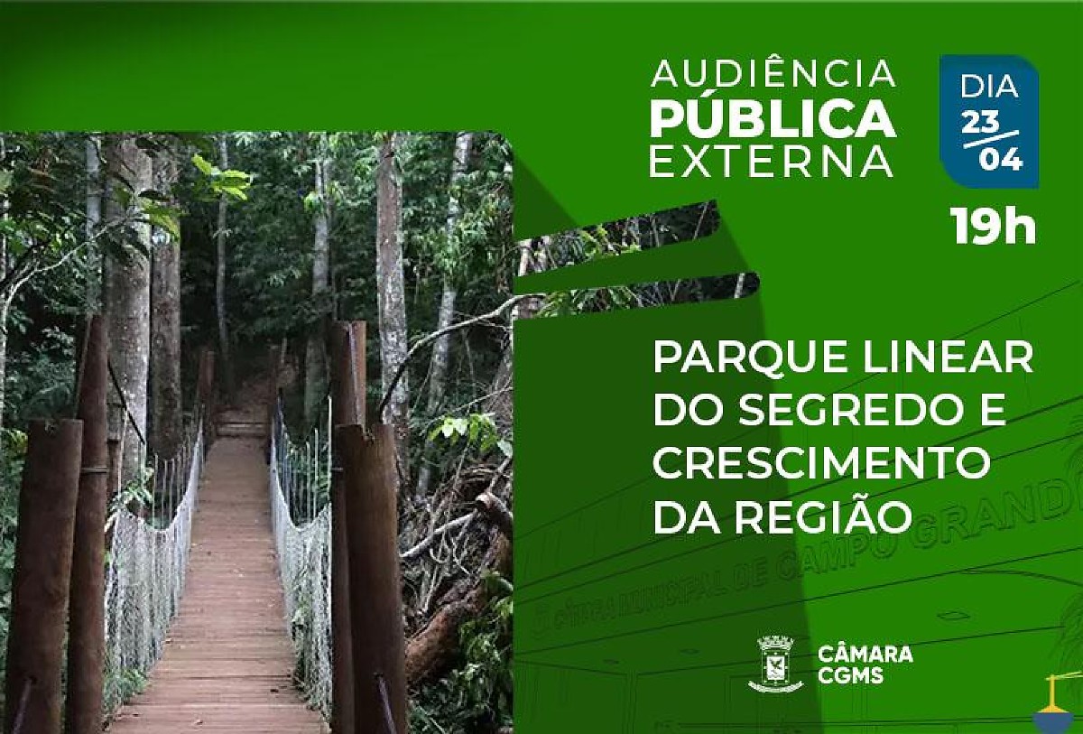 Audi&ecirc;ncia P&uacute;blica Parque Linear do Segredo