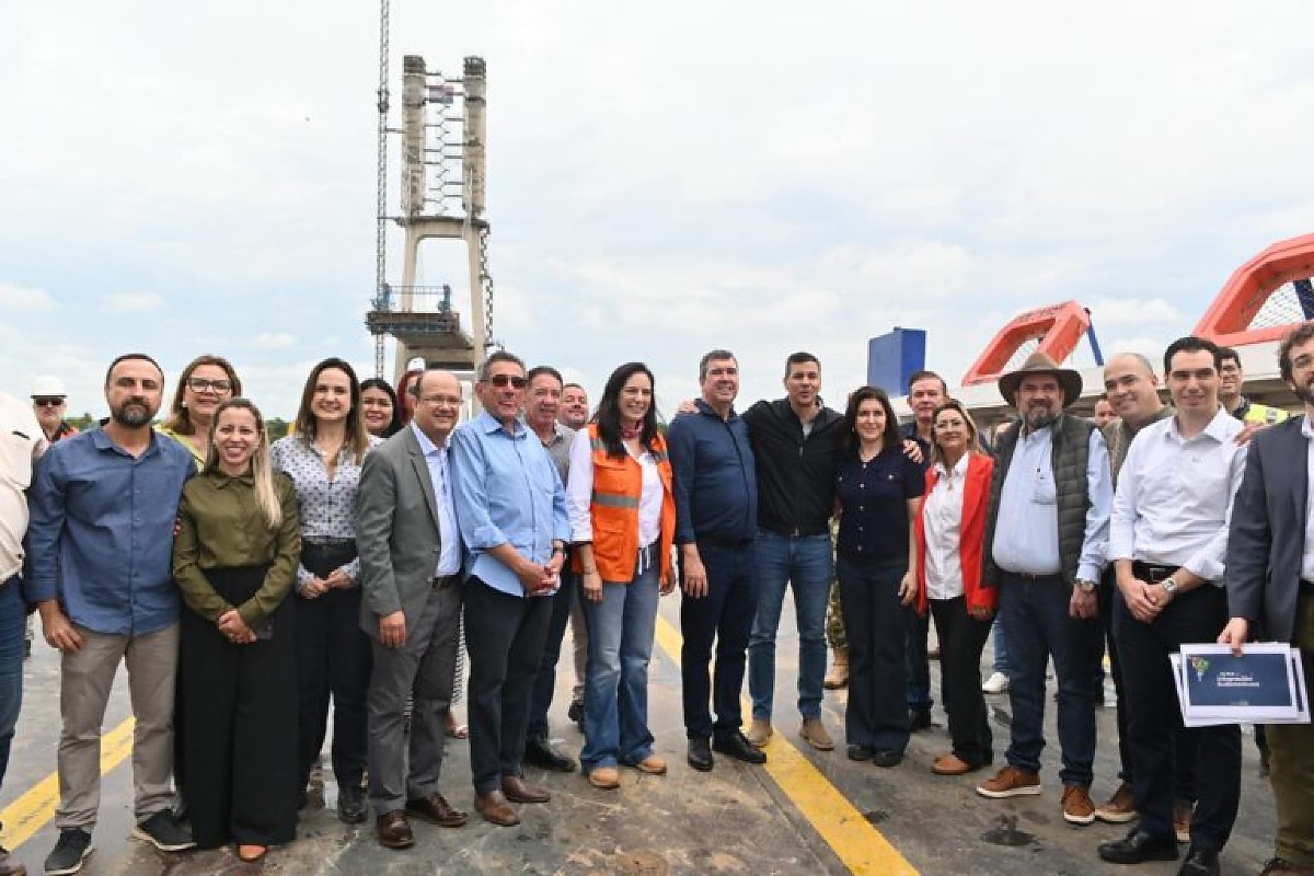 Obra da ponte bioce&acirc;nica avan&ccedil;a para conclus&atilde;o em Mato Grosso do Sul