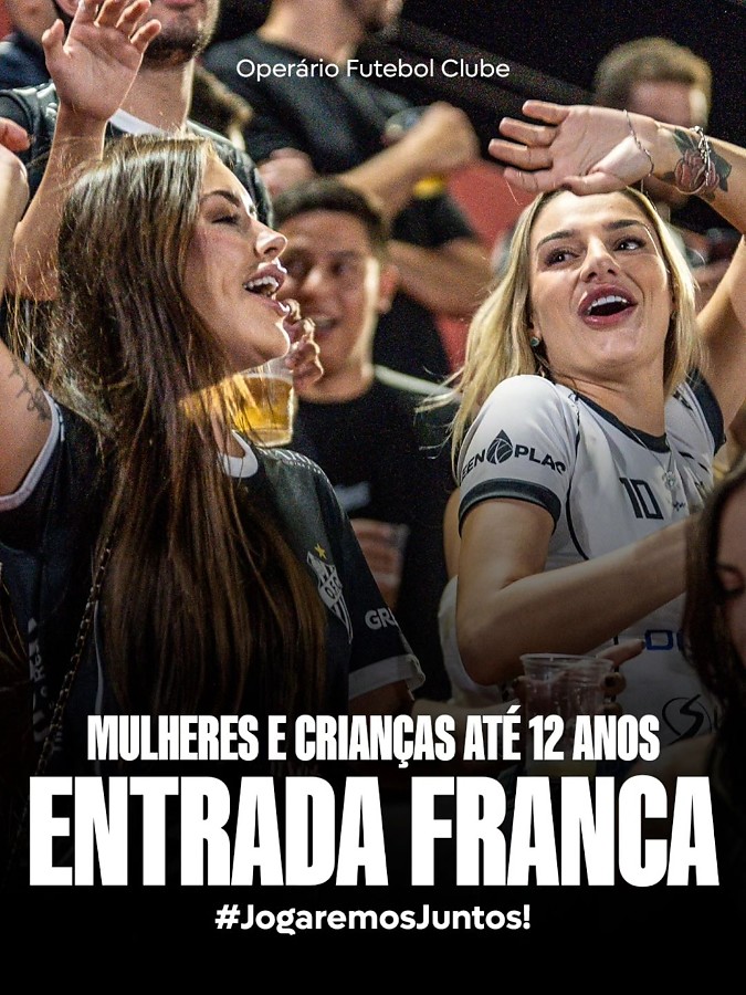 Banner Ingressos - Operário FC x Ivinhema - Série D 2026