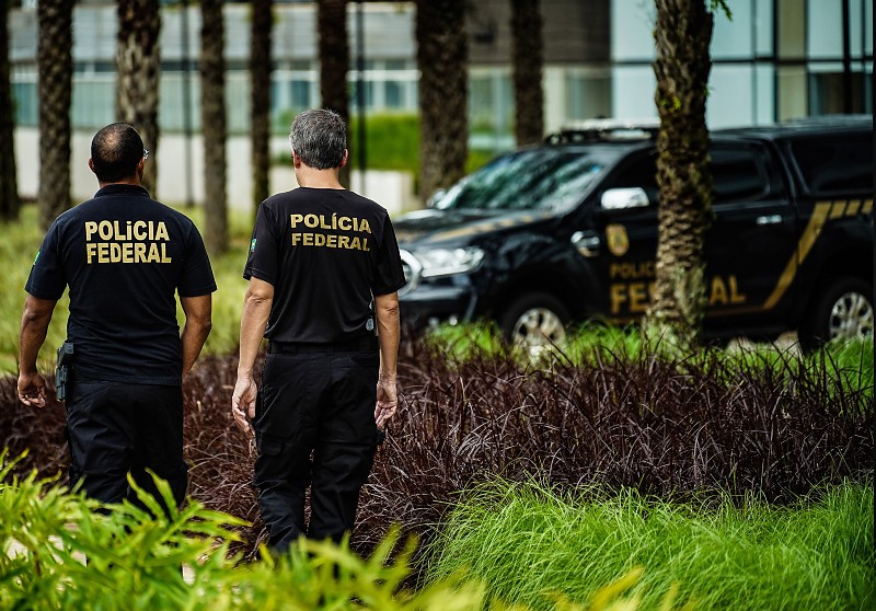 Brasília (DF), 22/02/2024, Movimentação de Policiais Federais, em frente ao Prédio da Polícia Federal em Brasília