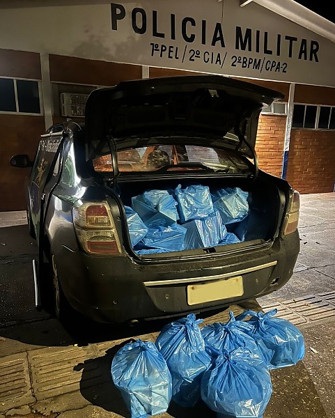 PM apreende mercadorias contrabandeadas em Brasilândia
