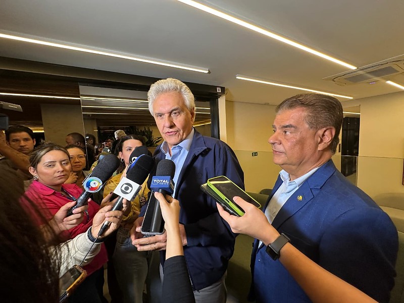 Ronaldo Caiado e Nelsinho Trad se reúniram em Campo Grande, na semana passada