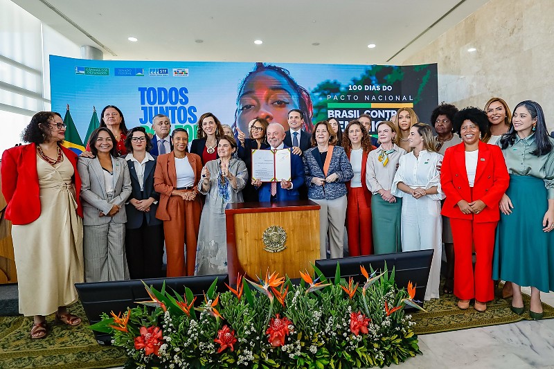 20.05.2026 - Presidente da República, Luiz Inácio Lula da Silva, durante reunião do Comitê Gestor do Pacto Nacional de Prevenção aos Feminicídios, no Palácio do Planalto. Brasília - DF.