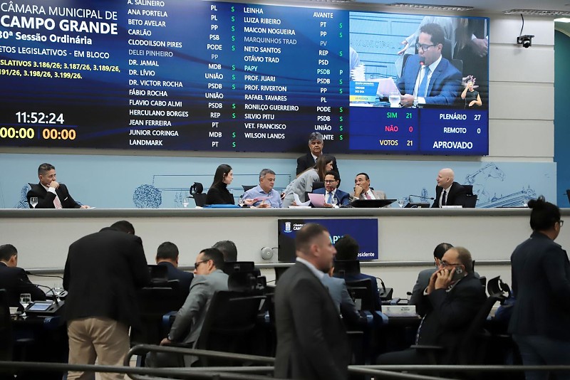 Vereadores aprovaram projetos pautados na Casa de Leis