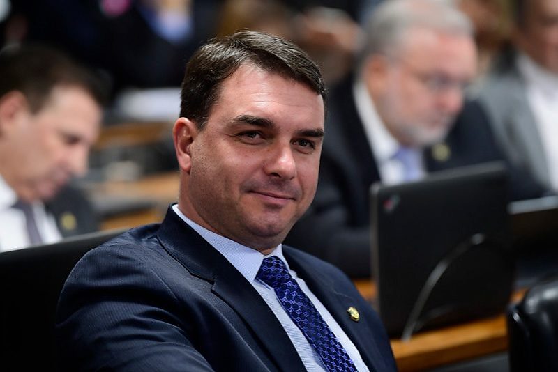Senador e pré-candidato a presidenciável Flávio Bolsonaro (PL)