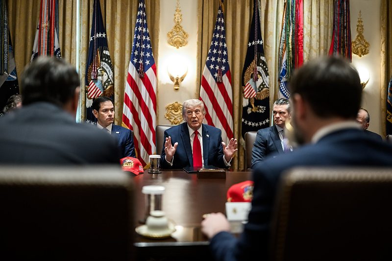 Washington DC 02/05/2026 O presidente Donald J. Trump realiza uma reunião de gabinete na Sala do Gabinete na quarta-feira