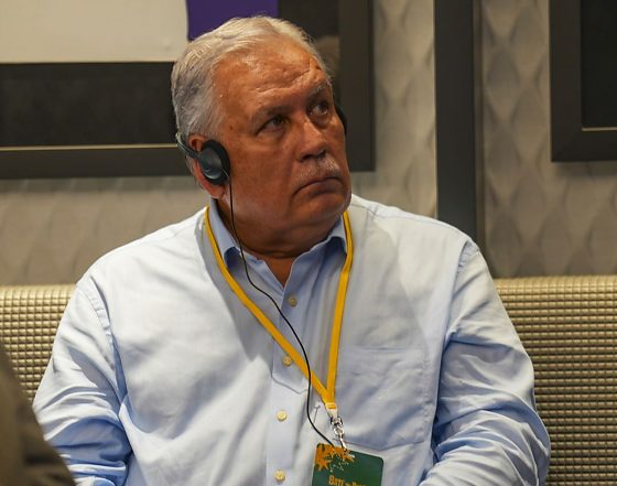 Presidente da FFMS Estev&atilde;o Petrall&aacute;s na imers&atilde;o da CBF na MLS EUA 2026