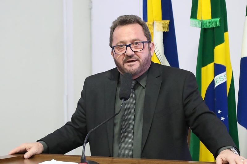 Vereador Laudir Munaretto (MDB) durante Sessão Ordinária na última segunda-feira (15)