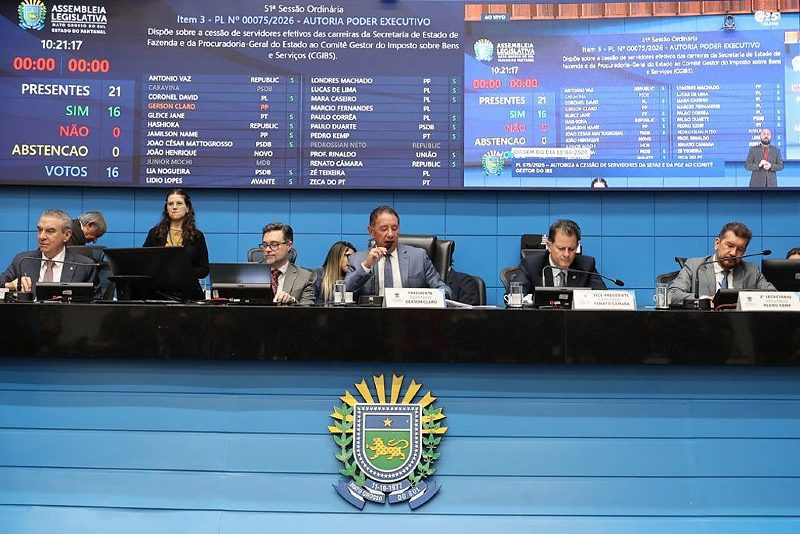 Sessões são transmitidas ao vivo nos canais oficiais do Legislativo