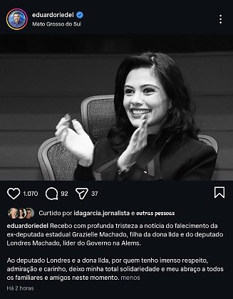 Velório de Grazielle Machado será nesta quarta-feira em Campo Grande