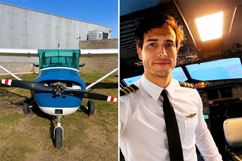 Leandro se atirou de avião e deixou aluna