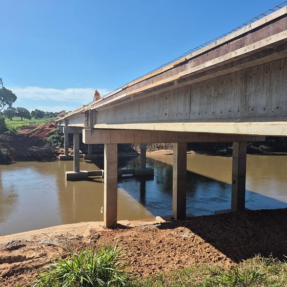 Obra da ponte sobre o Rio Aquidauana chega a 95% de conclus&atilde;o