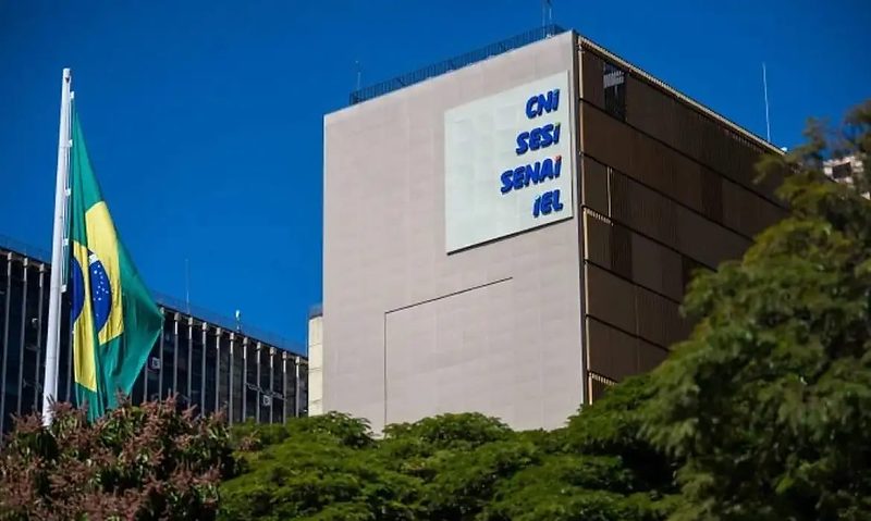 Fachada do edifício Roberto Simonsen, sede da CNI. Localizado na SBN (Setor Banc..rio Norte) - Quadra 1, Bloco C, Bras..lia - DF.