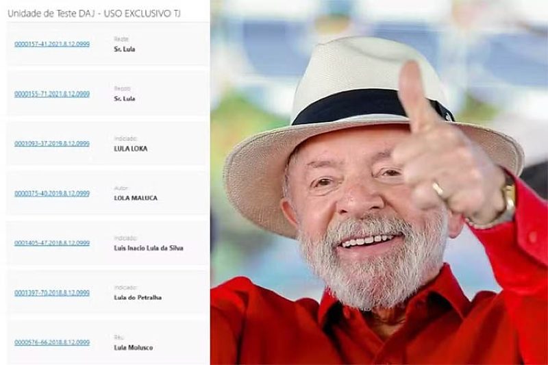 Sistema do TJ exibia apelidos pejorativos referentes a Lula