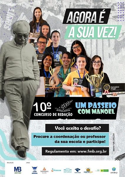 Concurso de redação inspirado em Manoel de Barros oferece bolsas de graduação em Mato Grosso do Sul