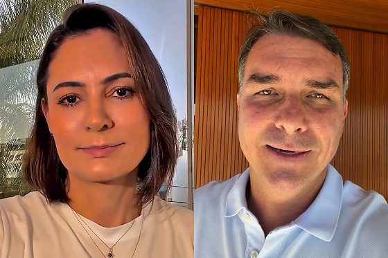 Michelle aceita pedido de desculpas de Fl&aacute;vio Bolsonaro e sinaliza reconcilia&ccedil;&atilde;o pol&iacute;tica