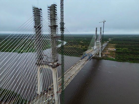 Ponte Bioceânica conclui ligação entre Brasil e Paraguai em Porto Murtinho