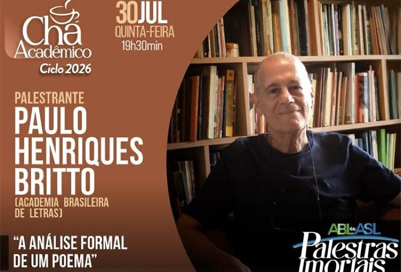 Paulo Henriques Britto fará palestra na ASL