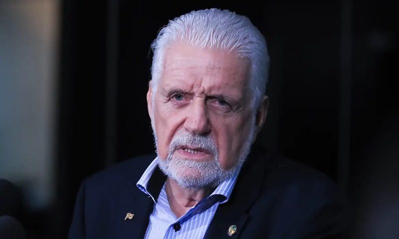 Brasília (DF) 20/06/2024 Senador Jaques Wagner durante coletiva após reunião de líderes no Senado