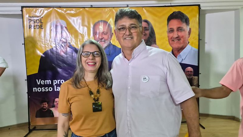 Lucien Rezende e Kaelly Saraiva, candidatos a governador e vice, respectivamente
