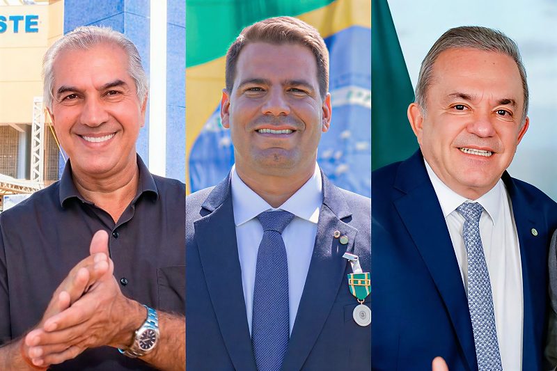 Reinaldo Azambuja (PL), Capitão Contar (PL) e Vander Loubet (PT)