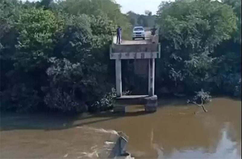 Queda de ponte matou caminhoneiro em Coxim