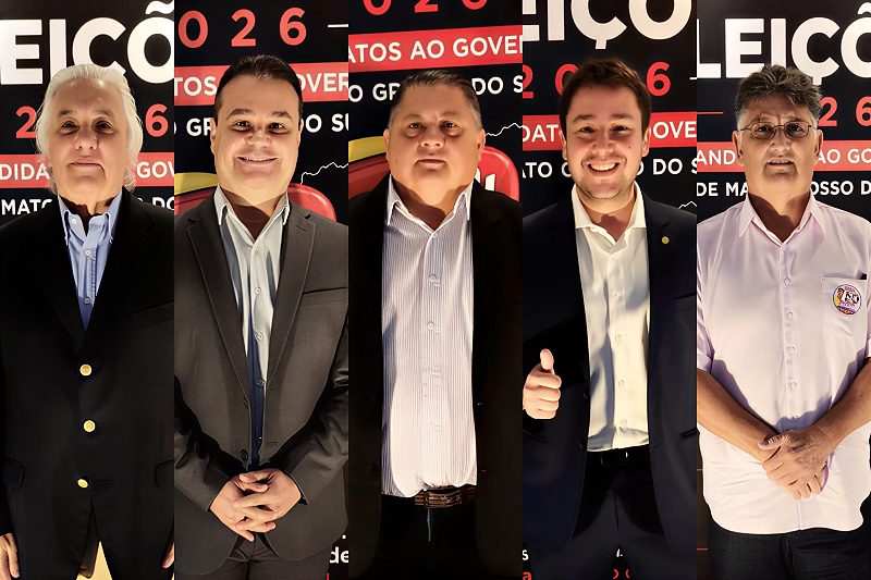 Delcídio do Amaral (PRD), Fábio Trad (PT), Jeferson Bezerra (Agir), João Henrique Catan (Novo) e Lucien Rezende (PSOL)