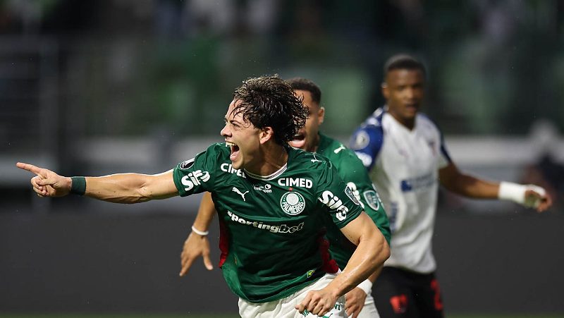 Agustín Giay brilha e anota o gol da vitória do Palmeiras sobre a LDU, no Nubank Parque