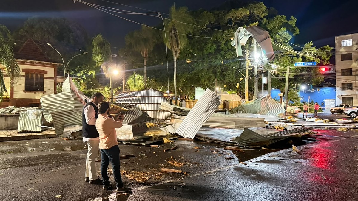 Campo Grande ap&oacute;s tempestade 