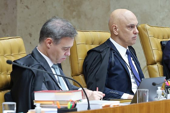 Sess&atilde;o do STF sobre investiga&ccedil;&atilde;o contra Alexandre de Moraes tem bate-boca entre ministros