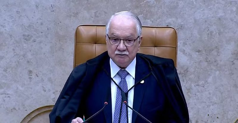 Ministro Edson Fachin, em sessão do caso Vorcaro-Moraes