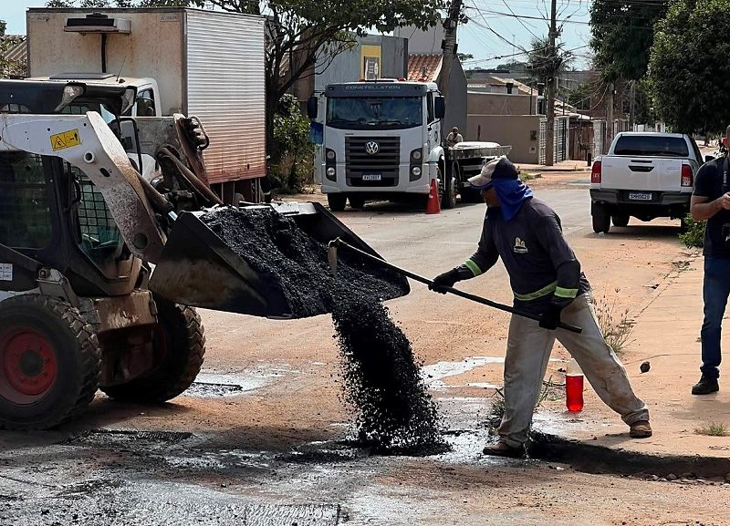 Prefeitura de Campo Grande amplia equipes que prevê recuperação de até 3 mil buracos por dia